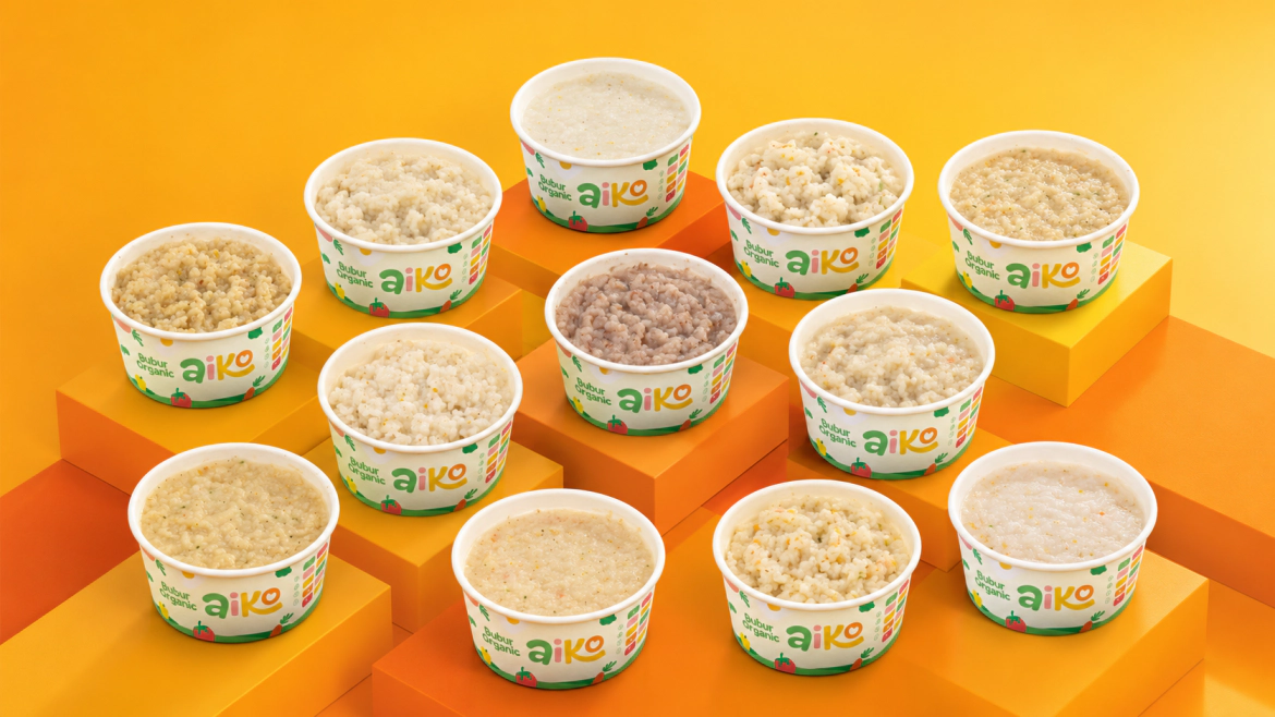 Rangkaian produk Bubur dan Nasi Tim AIKO
