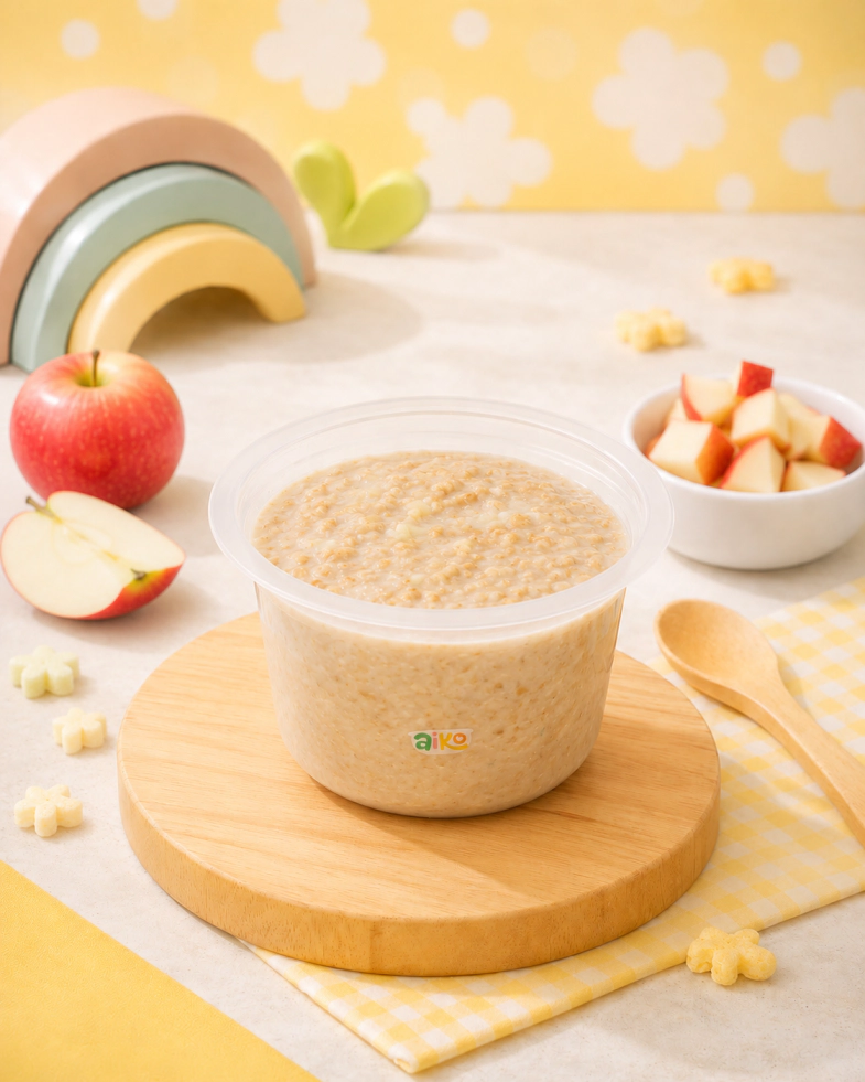 Produk Oatmeal varian Apel AIKO.