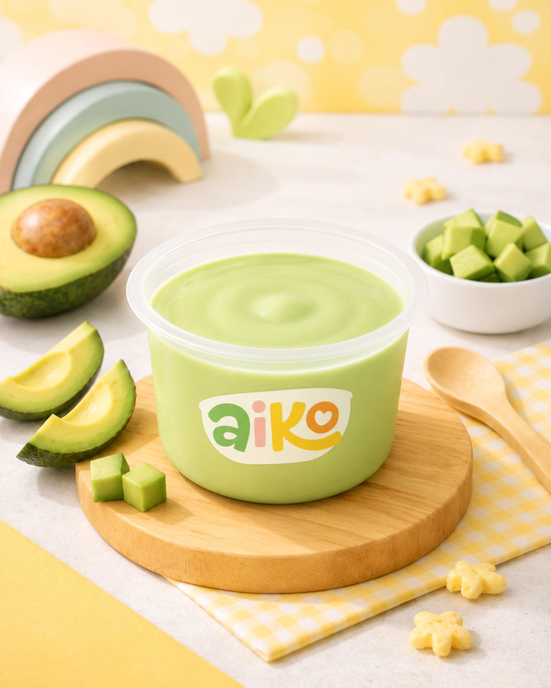 Produk Pudding varian Alpukat AIKO.
